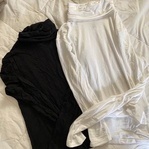 2 long sleeve turtle necks!!